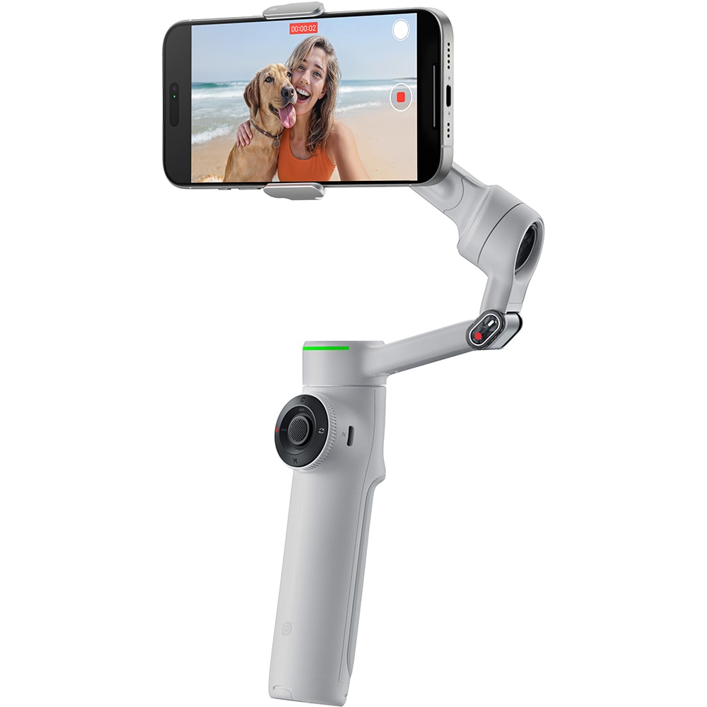 Stabilizator imagine Gimbal INSTA360 Flow 2 Pro Creator Kit, Bluetooth, 3 axe, 1100mAh, gri