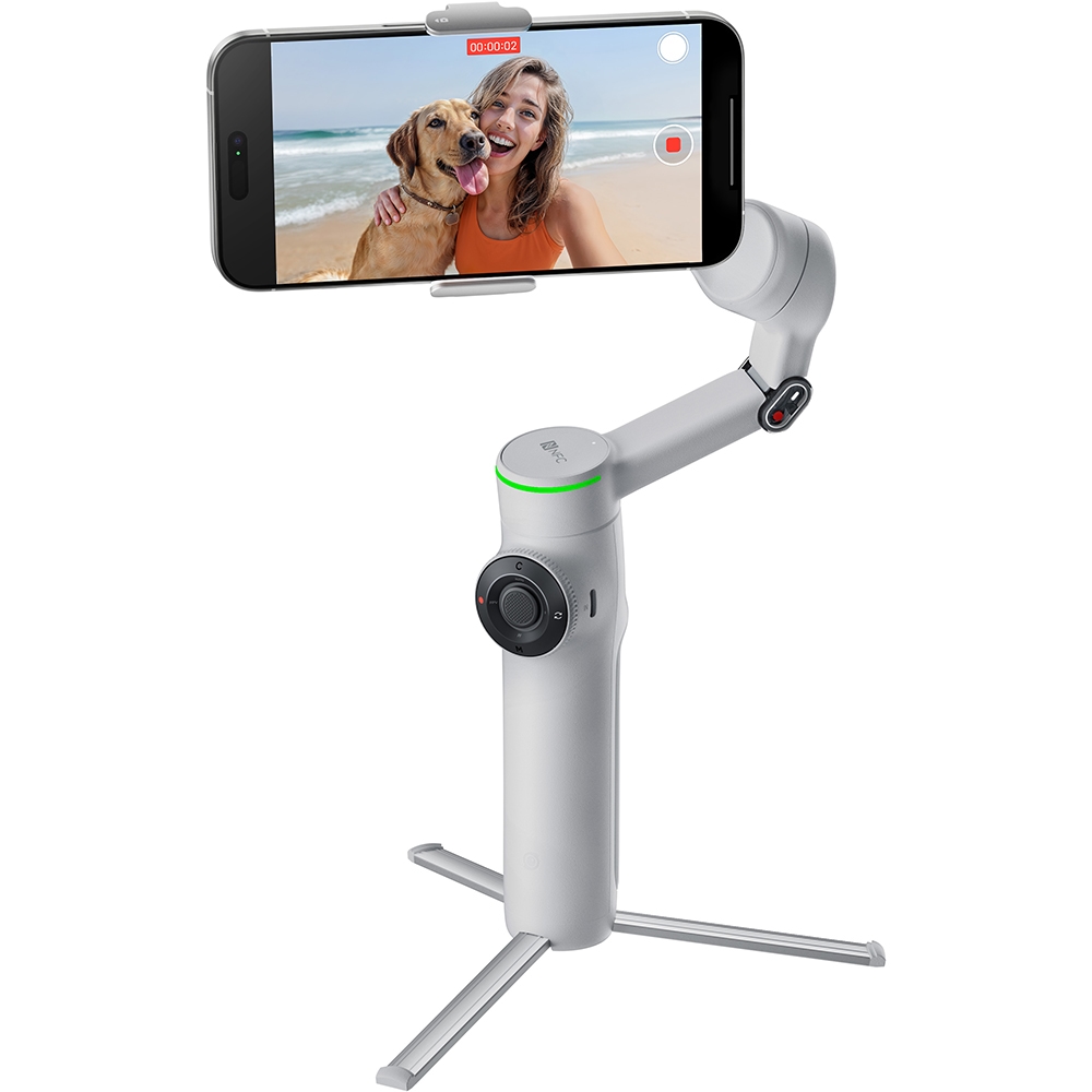 Stabilizator imagine Gimbal INSTA360 Flow 2 Pro Creator Kit, Bluetooth, 3 axe, 1100mAh, gri