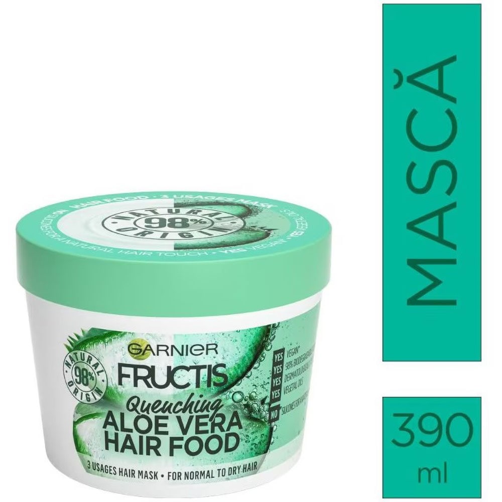Masca de par GARNIER Fructis Hair Food Aloe Vera, 390ml