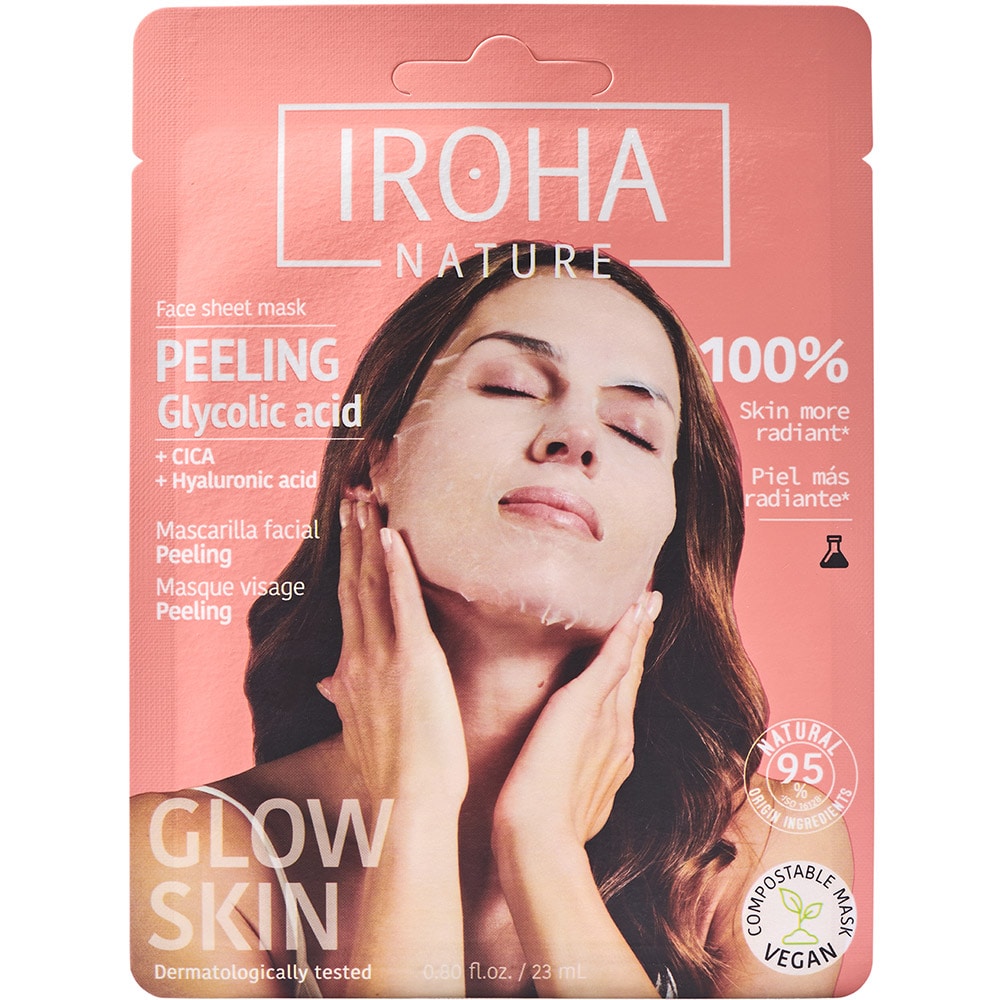 Masca de fata IROHA Glycolic Acid, 1 x 23ml
