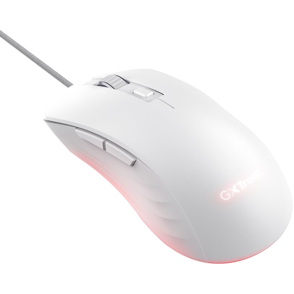 Mouse Gaming TRUST GXT924W Ybar+, 25600 dpi, alb