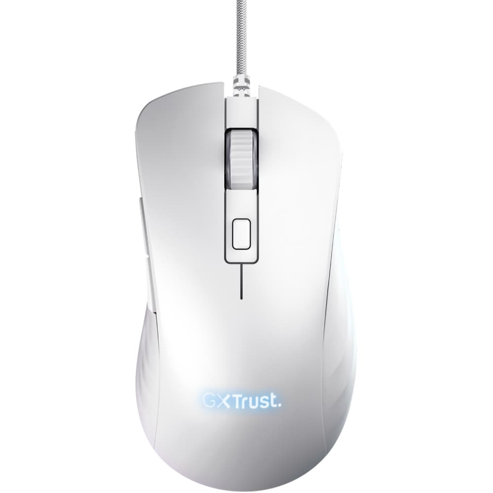 Mouse Gaming TRUST GXT924W Ybar+, 25600 dpi, alb