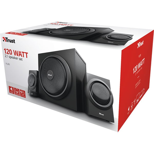 Boxe TRUST Yuri, 2.1, 60W, negru
