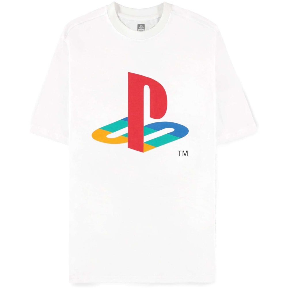 Tricou barbati PLAYSTATION, marimea S, alb