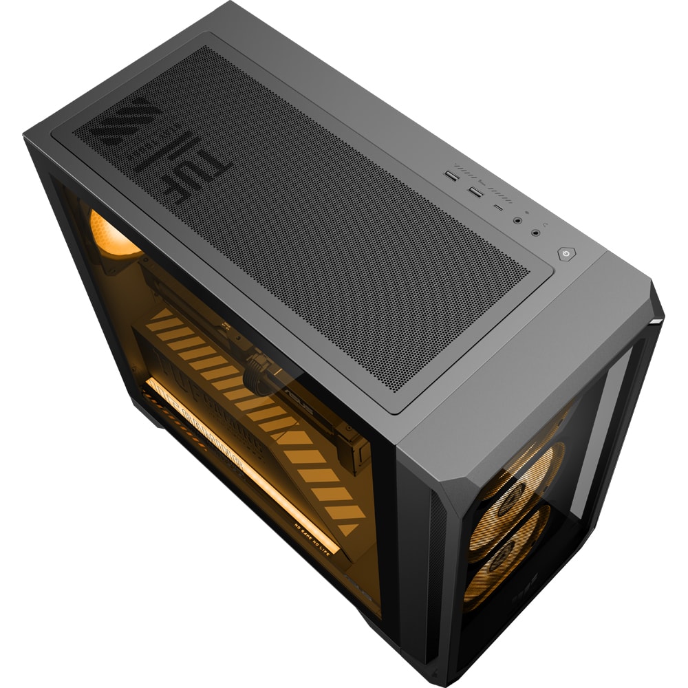 Sistem Desktop Gaming ASUS TUF TM700TZ-R8700F0200, AMD Ryzen 7 8700F pana la 5GHz, 32GB, SSD 1TB, NVIDIA GeForce 5060 Ti DUAL 8GB, Free Dos