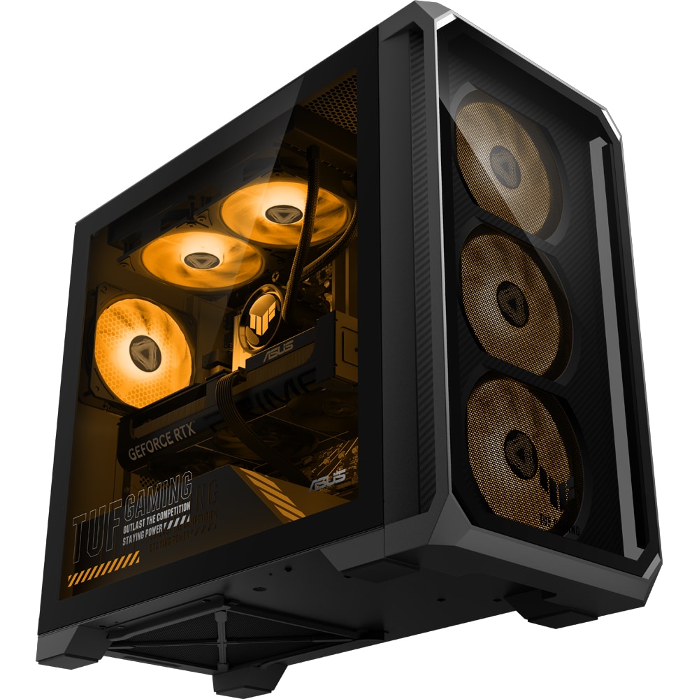 Sistem Desktop Gaming ASUS TUF TM700TZ-R8700F0200, AMD Ryzen 7 8700F pana la 5GHz, 32GB, SSD 1TB, NVIDIA GeForce 5060 Ti DUAL 8GB, Free Dos