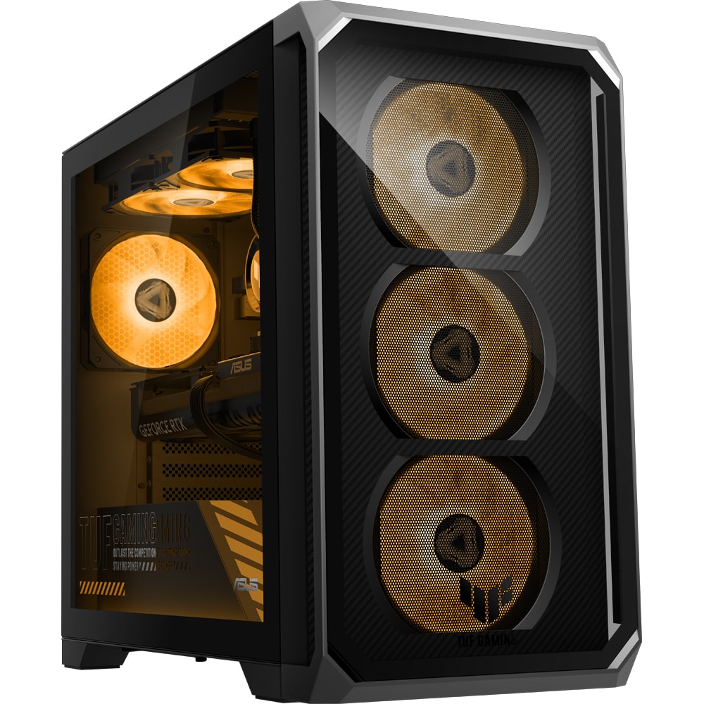 Sistem Desktop Gaming ASUS TUF TM700TZ-R8700F0200, AMD Ryzen 7 8700F pana la 5GHz, 32GB, SSD 1TB, NVIDIA GeForce 5060 Ti DUAL 8GB, Free Dos