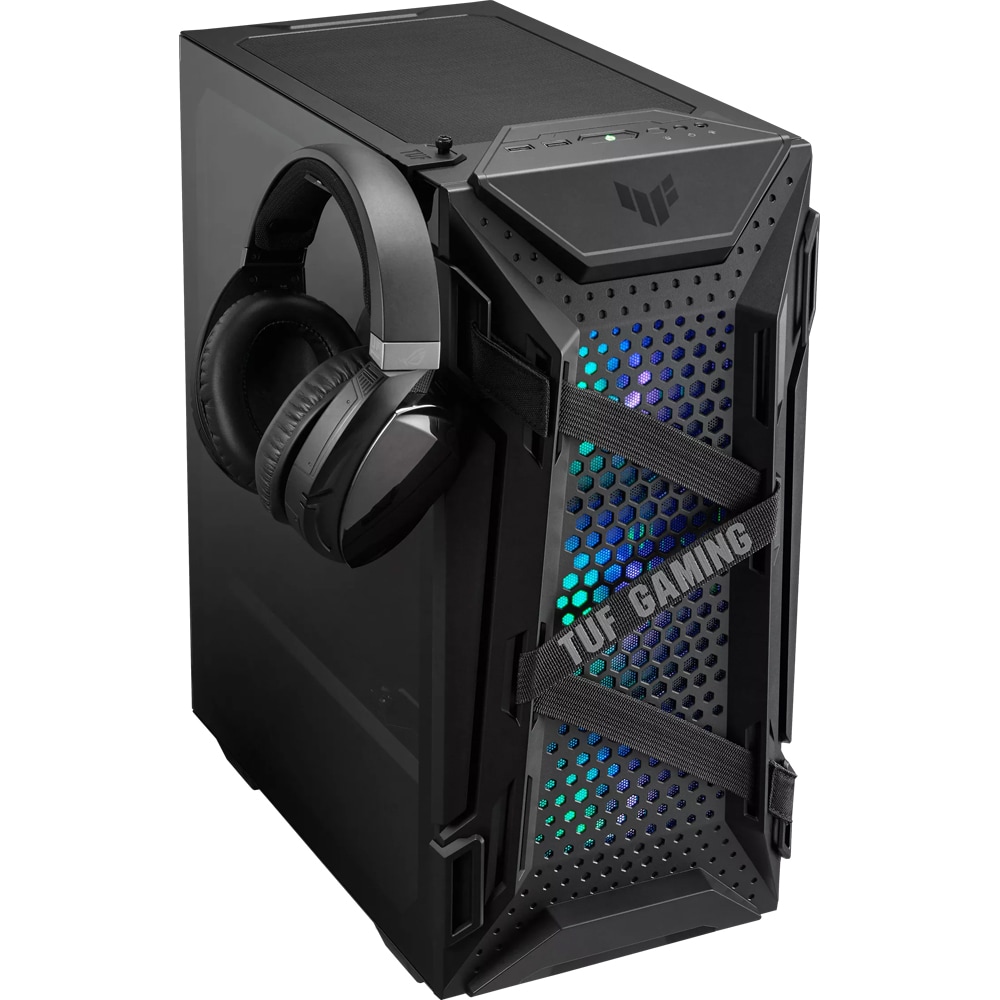 Carcasa PC ASUS TUF Gaming GT301, USB 3.1 Gen1, Fara sursa, ARGB, negru