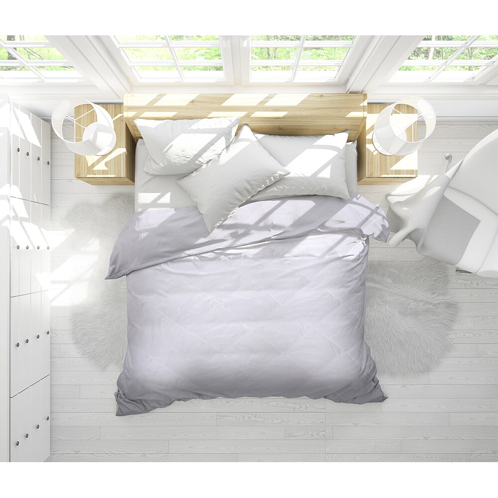 Pilota ALCAM, microfibra, 200 x 220 cm, alb