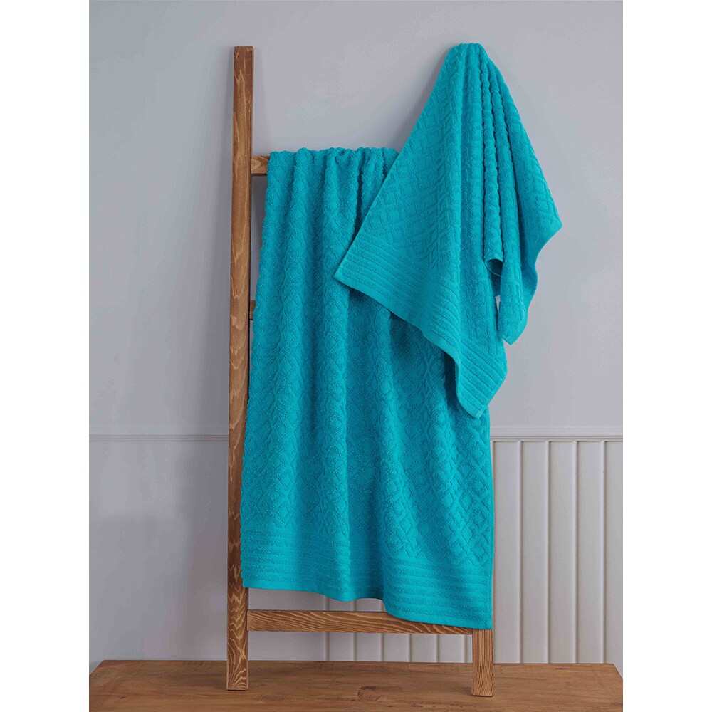 Set 2 prosoape baie MILA HOME Sara, 70 x 140 cm, 50 x 90 cm, bumbac, albastru