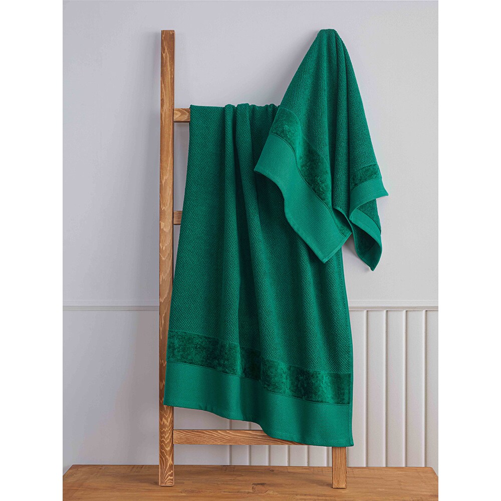 Set 2 prosoape baie MILA HOME Mia, 70 x 140 cm, 50 x 90 cm, bumbac, verde