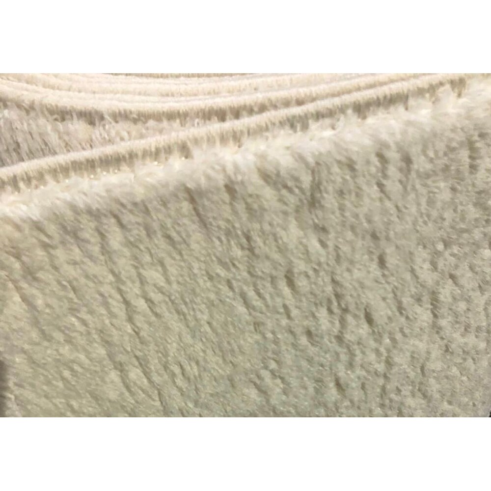 Covor living / dormitor Deco, 80 x 80 cm, acril, crem