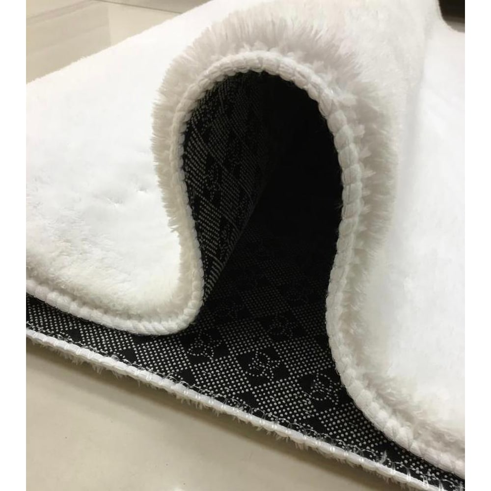 Covor living / dormitor Deco 1, 120 x 300 cm, acril, alb