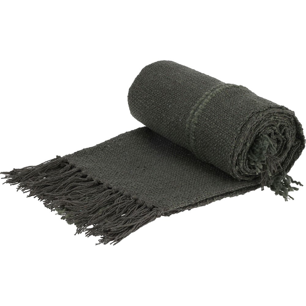 Patura H&S COLLECTION A35823100, 130 x 170 cm, bumbac + acril, verde