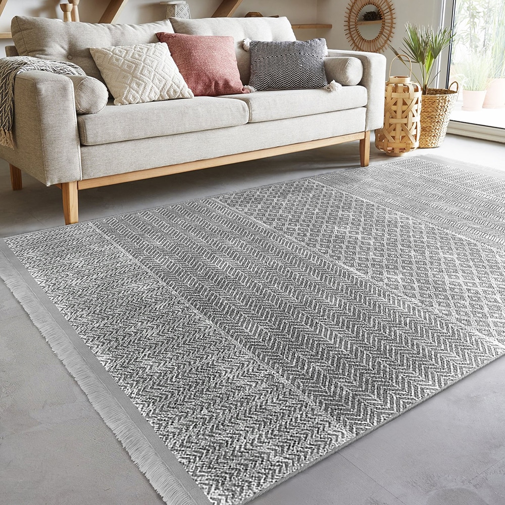 Covor living / dormitor Unique Kids, 80 x 150 cm, poliester, gri