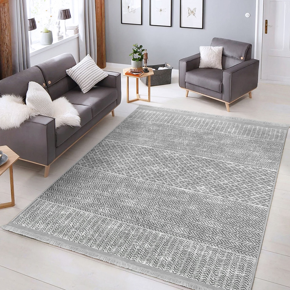 Covor living / dormitor Unique Kids, 80 x 150 cm, poliester, gri