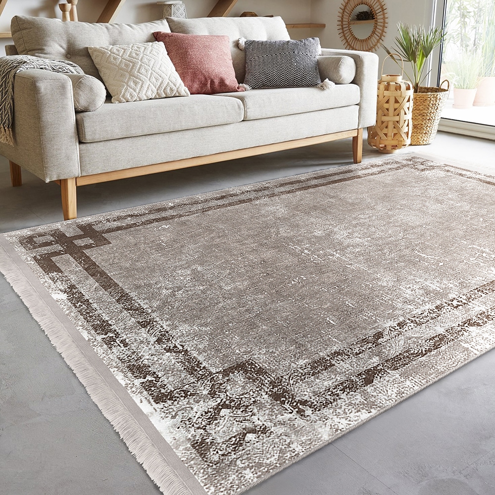 Covor living / dormitor Unique Classic, 160 x 230 cm, poliester, maro