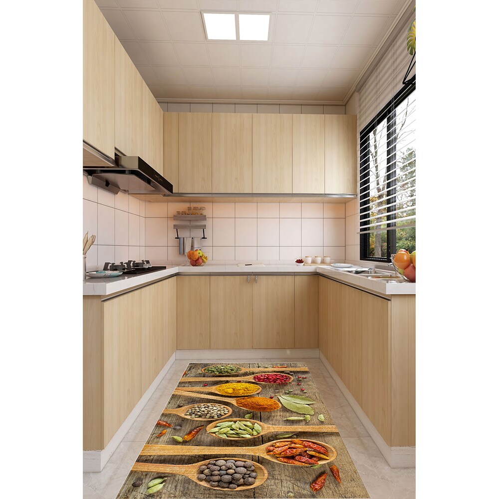 Covor bucatarie Collection Spicy1, 80 x 140 cm, poliester, multicolor