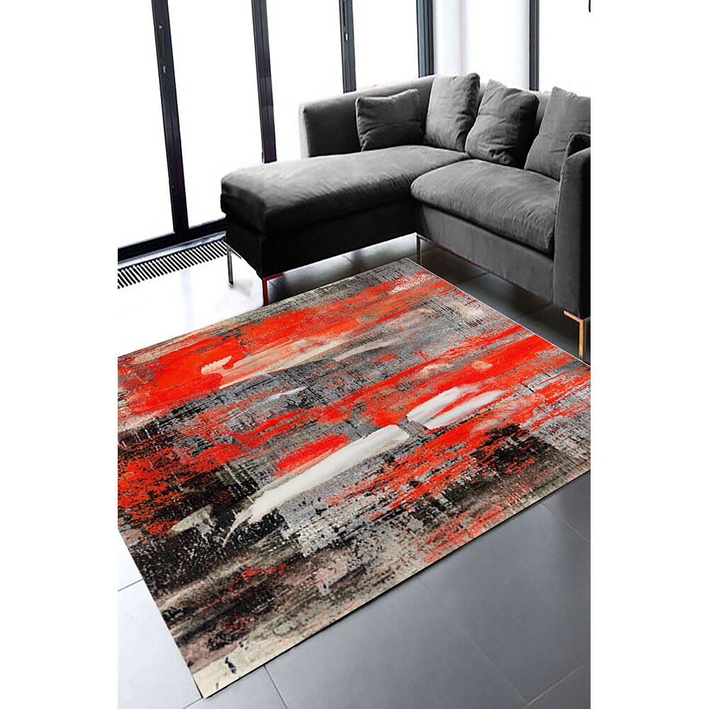 Covor living / dormitor Collection Red, 120 x 180 cm, poliester, multicolor