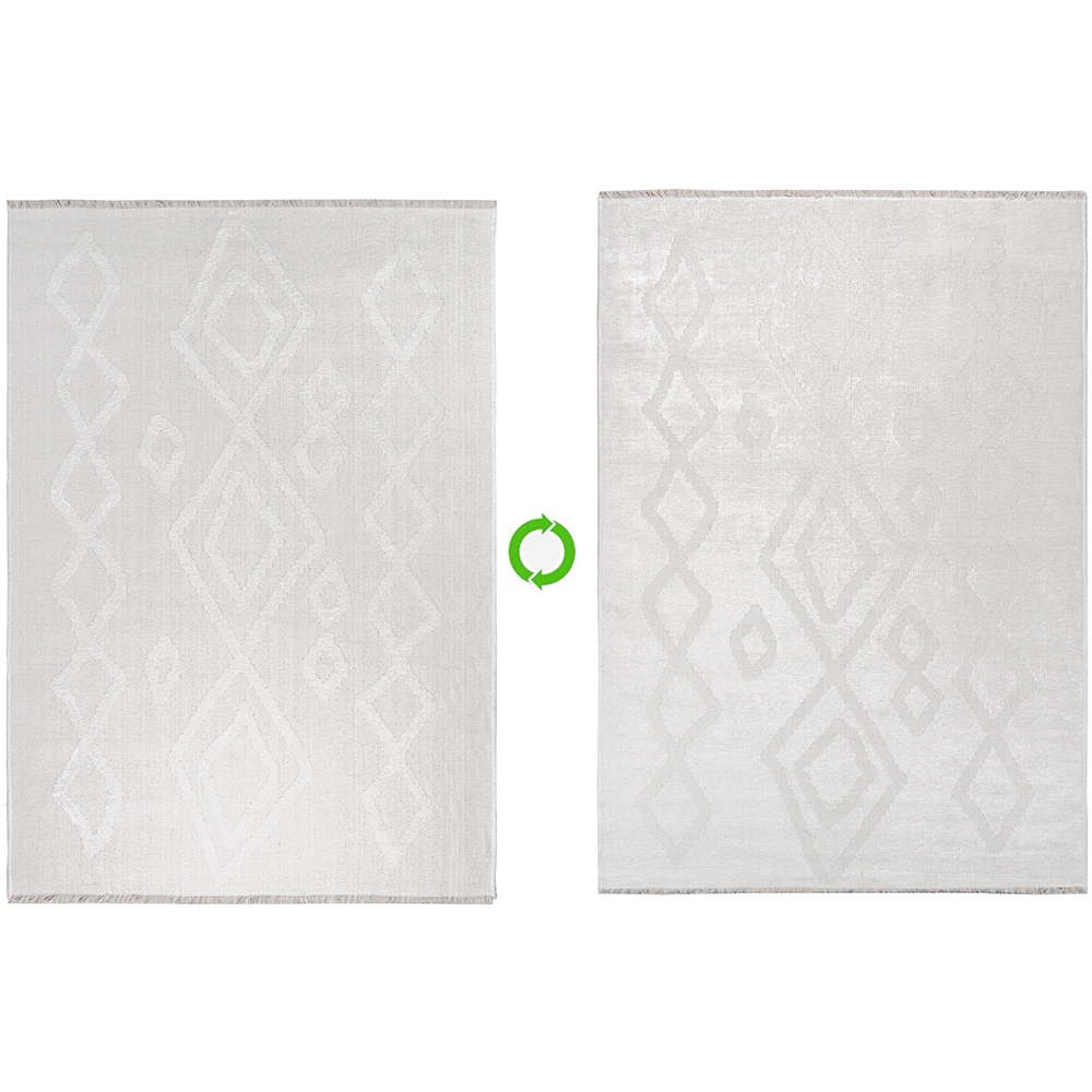 Covor living / dormitor Leo, 100 x 200 cm, bumbac, gri