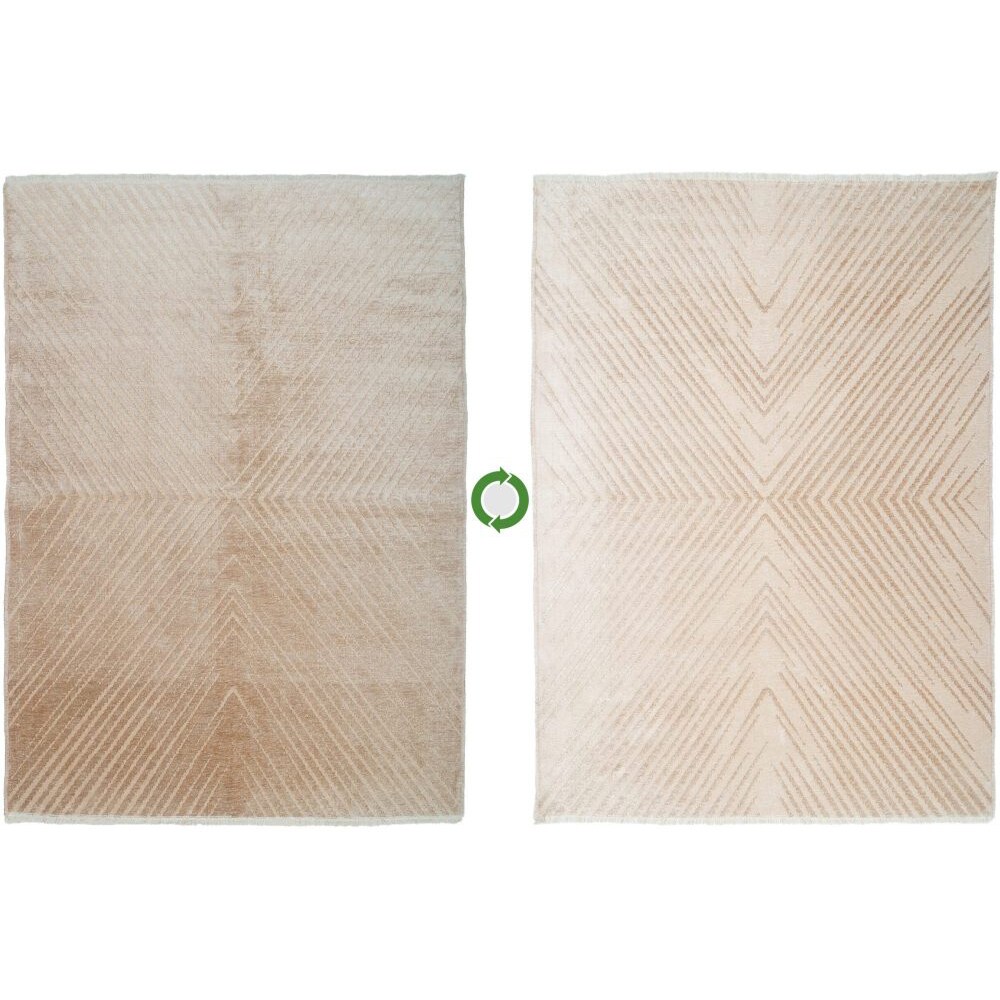 Covor living / dormitor Cosmos, 80 x 150 cm, bumbac, bej