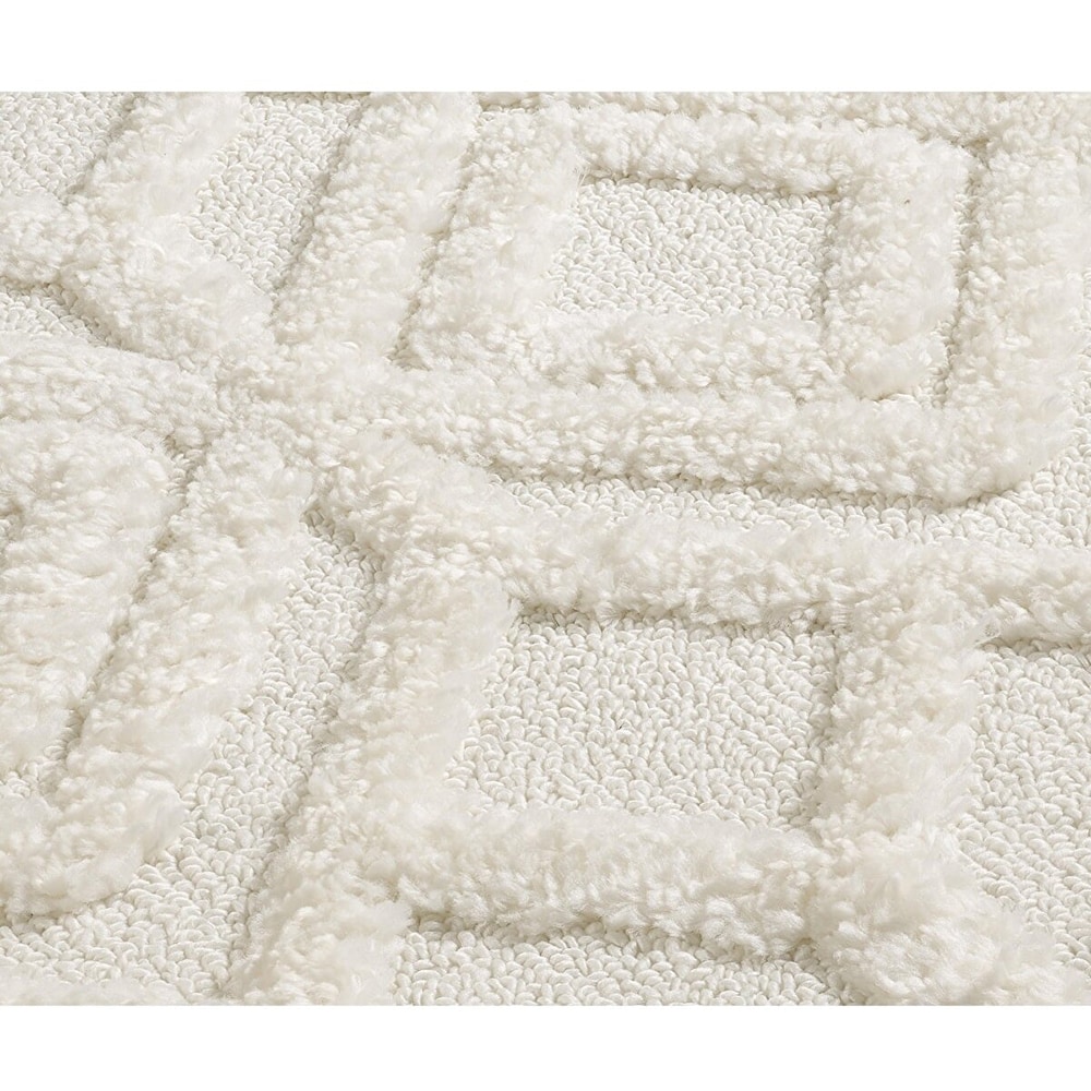 Covor living / dormitor Shaggy, 120 x 160 cm, polipropilena, ivoriu