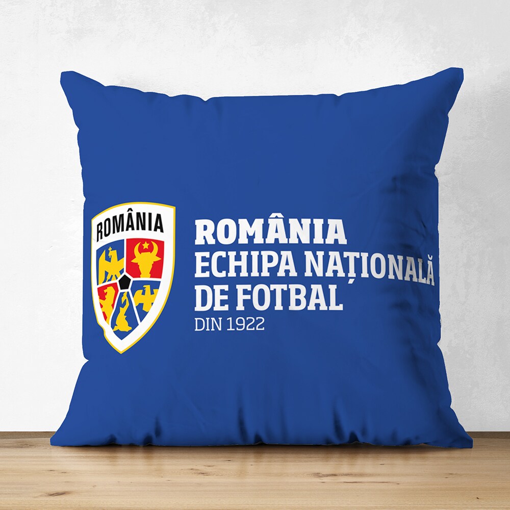 Fata de perna ECHIPA NATIONALA DE FOTBAL A ROMANIEI, 43 x 43 cm, albastru