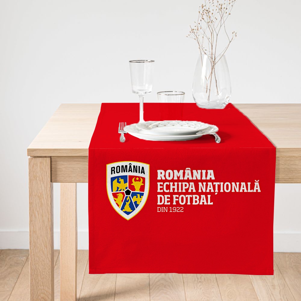 Napron ECHIPA NATIONALA DE FOTBAL A ROMANIEI, 140 x 45 cm, rosu