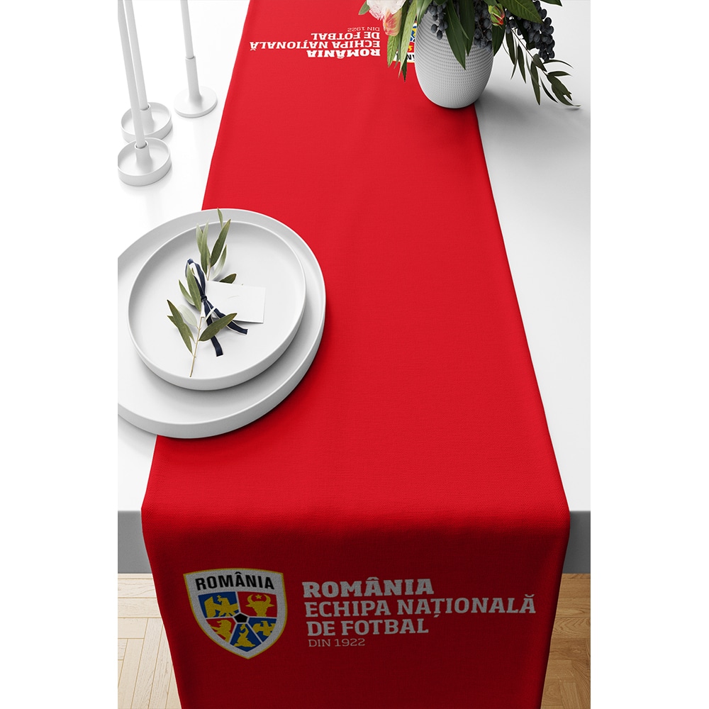 Napron ECHIPA NATIONALA DE FOTBAL A ROMANIEI, 140 x 45 cm, rosu