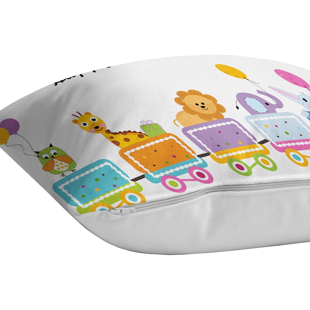 Fata perna decorativa Birthdmoon, 30% bumbac + 70% poliester, 43 x 43 cm, multicolor