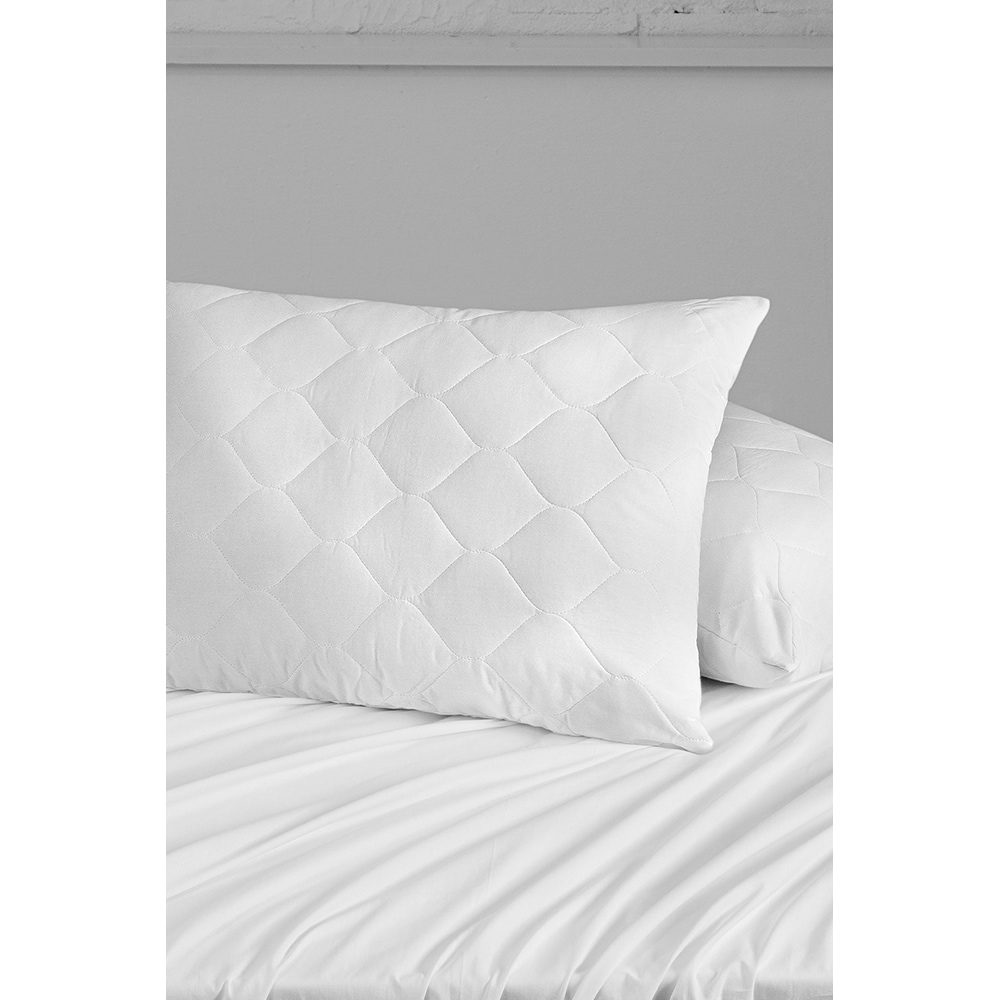 Fata de perna Mila Home, bumbac + poliester, 50 x 70 cm, alb