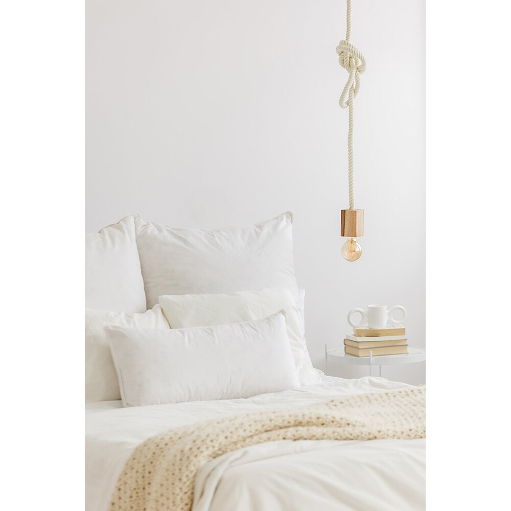 Set 2 fete de perna Mila Home, impermeabila, bumbac, 50 x 70 cm, alb