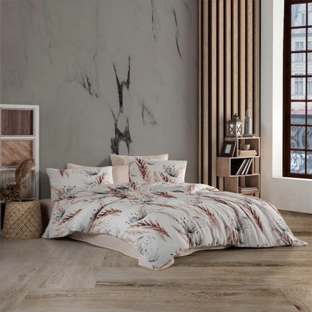 Lenjerie de pat Wings, 2 persoane, 80% bumbac + 20% PES, 180 x 200 cm, 4 piese