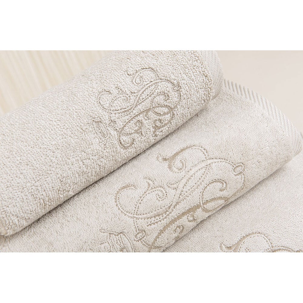 Set 4 prosoape baie AVATEX Yani, 50 x 90 cm, 70 x 140 cm, bumbac, somon savana