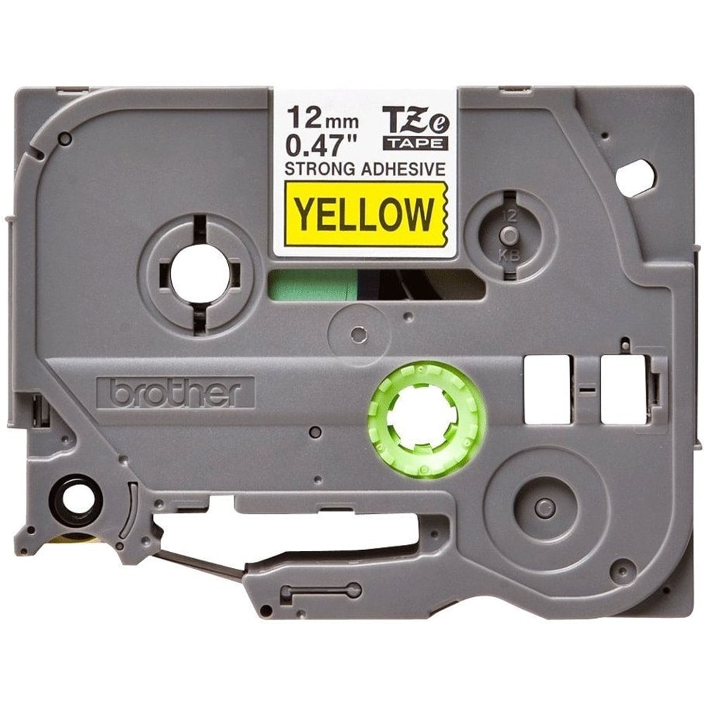 Banda etichete BROTHER TZe-631S, 12 mm, 4 m, negru pe galben