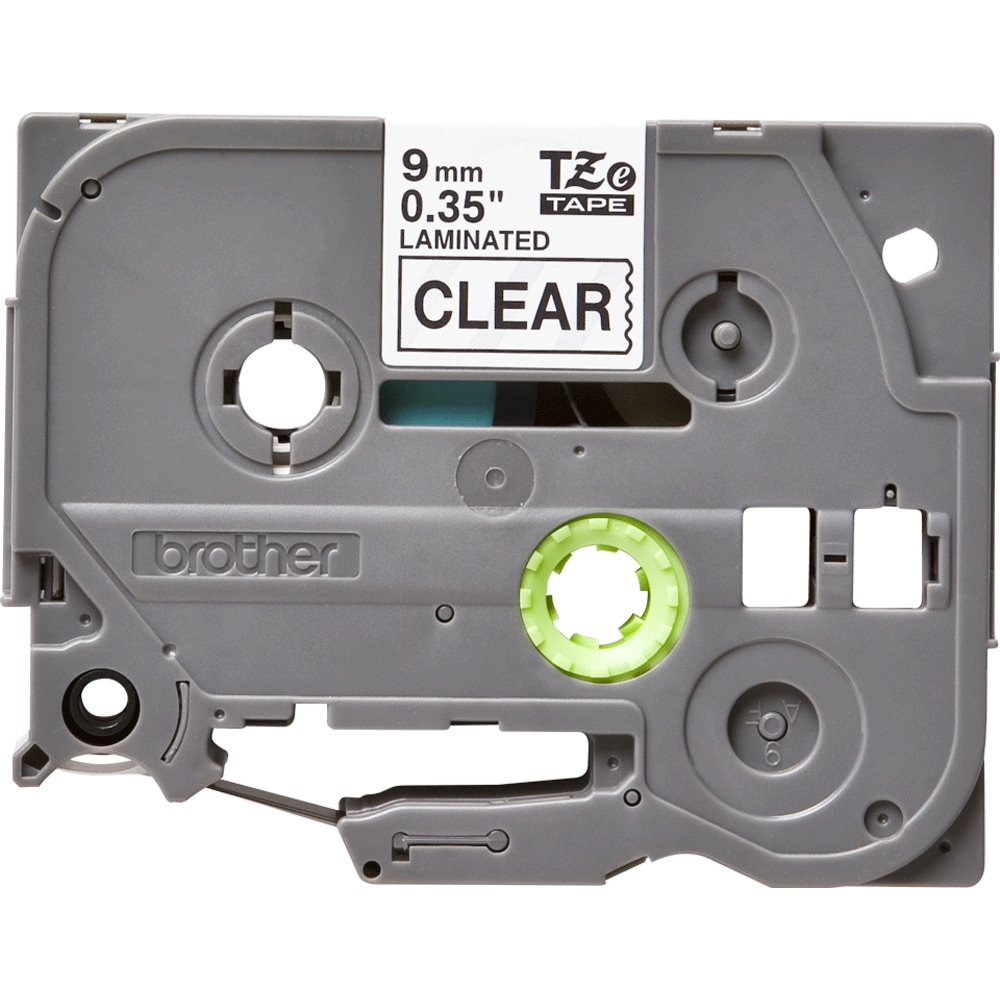 Banda etichete BROTHER TZe-121, 9 mm, 8 m, Negru pe Transparent