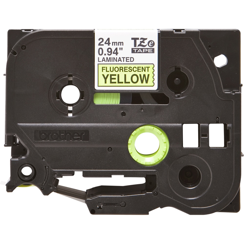 Banda etichete BROTHER TZe-C51, 24 mm, 5 m, negru pe galben