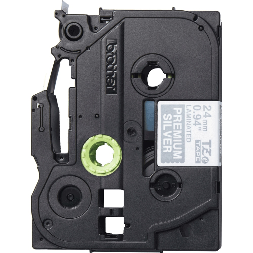 Banda etichete BROTHER TZe-PR955, 24 mm, 8 m, Alb pe Argintiu