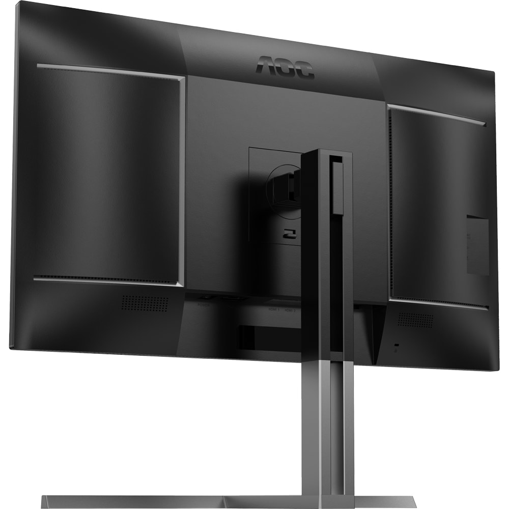 Monitor WLED Nano IPS AOC U32U3CV, 31.5" Ultra HD, 60Hz, Flicker Free, HDR400, boxe, pivot, argintiu-negru