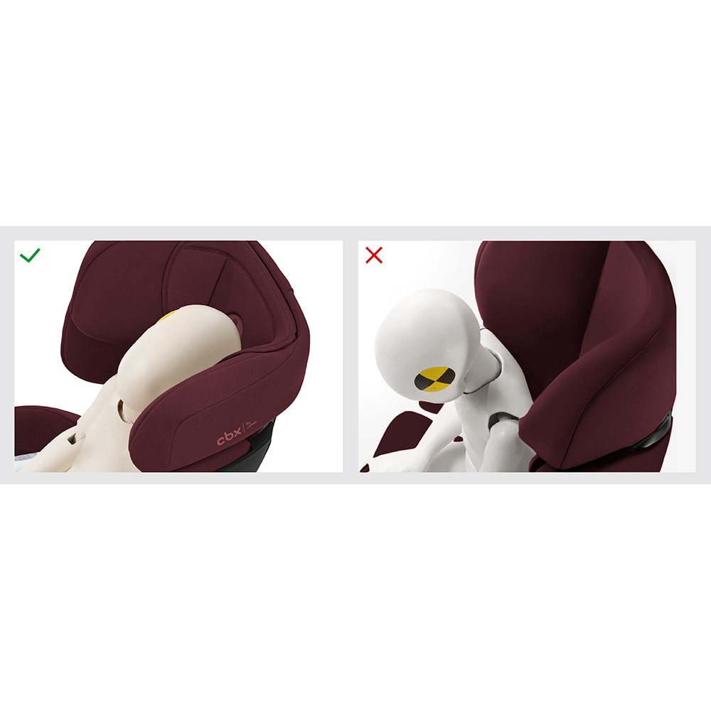 Scaun auto CYBEX Solution X i-Fix 522003959, Isofix, 15-36kg, R44, rosu-negru