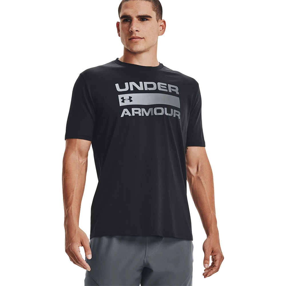 Tricou barbati UNDER ARMOUR Team Issue Wordmark SS, marimea L, negru