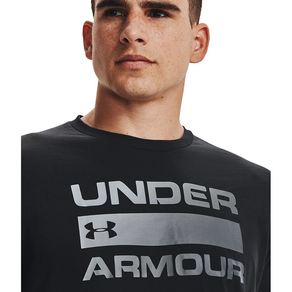 Tricou barbati UNDER ARMOUR Team Issue Wordmark SS, marimea L, negru