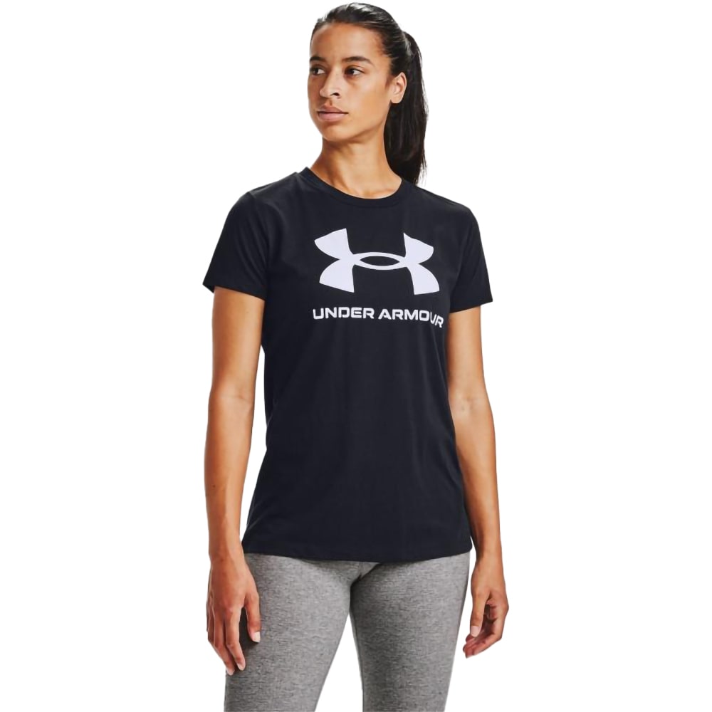 Tricou femei UNDER ARMOUR UA W Sportstyle Logo SS, marimea L, negru