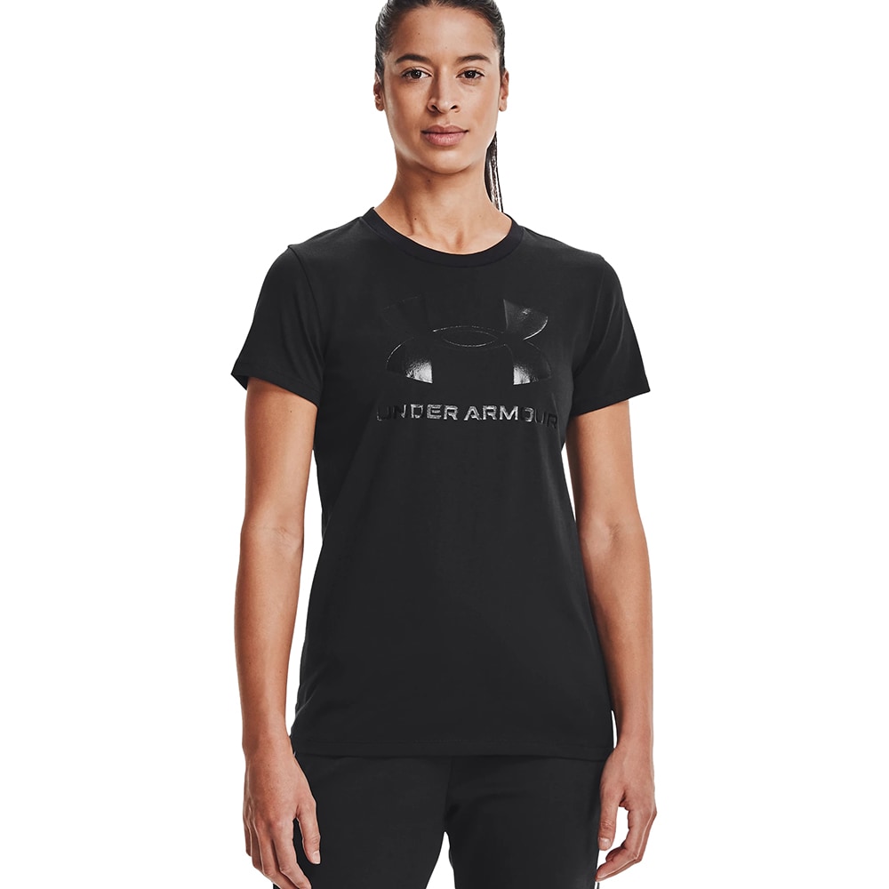 Tricou femei UNDER ARMOUR UA W Sportstyle Logo SS, marimea L, negru