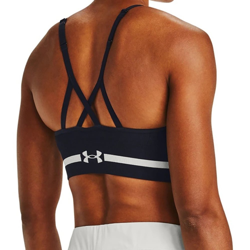 Bustiera femei UNDER ARMOUR Seamless Low Long Bra, marimea L, negru