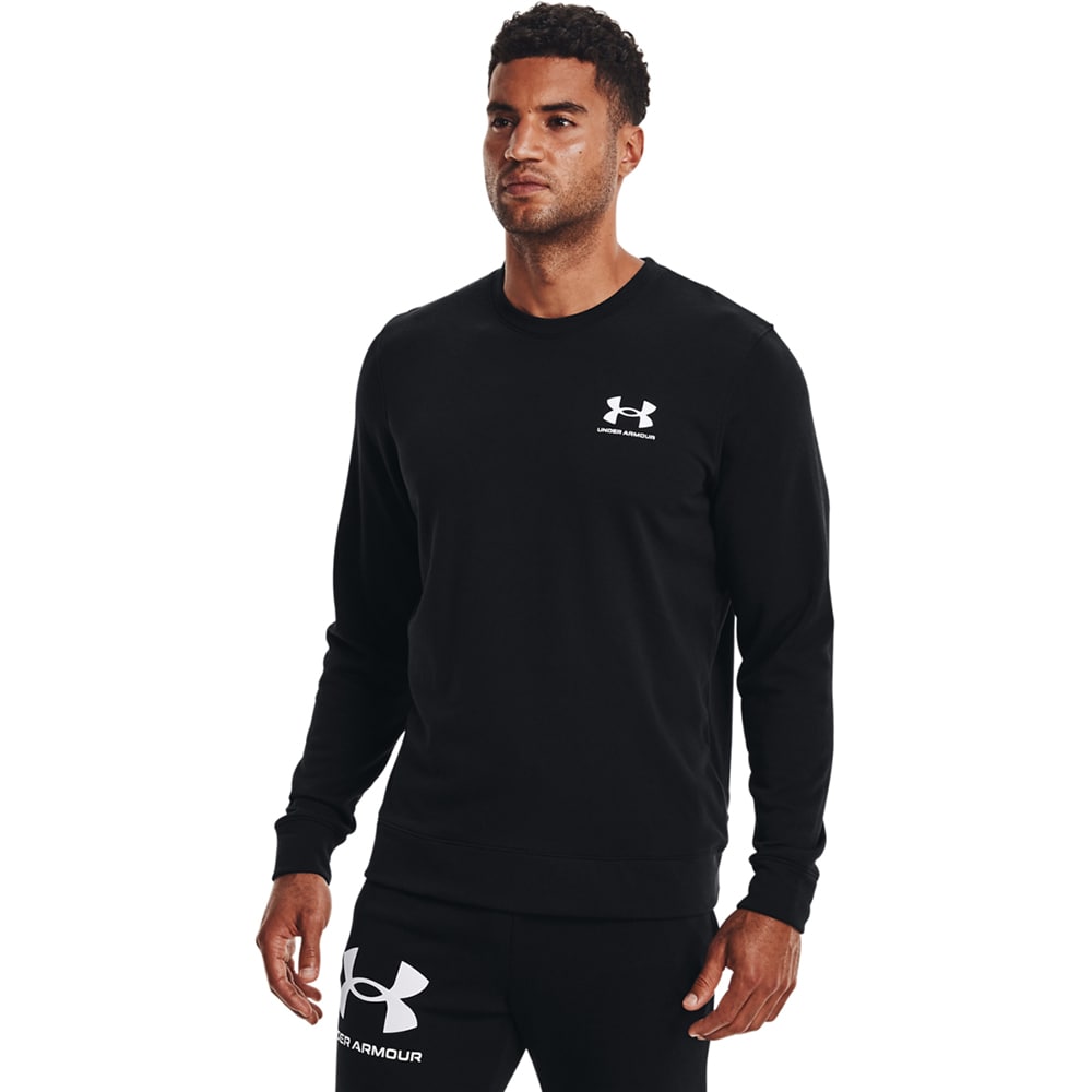 Bluza barbati UNDER ARMOUR UA Rival Terry LC Crew, marimea L, negru
