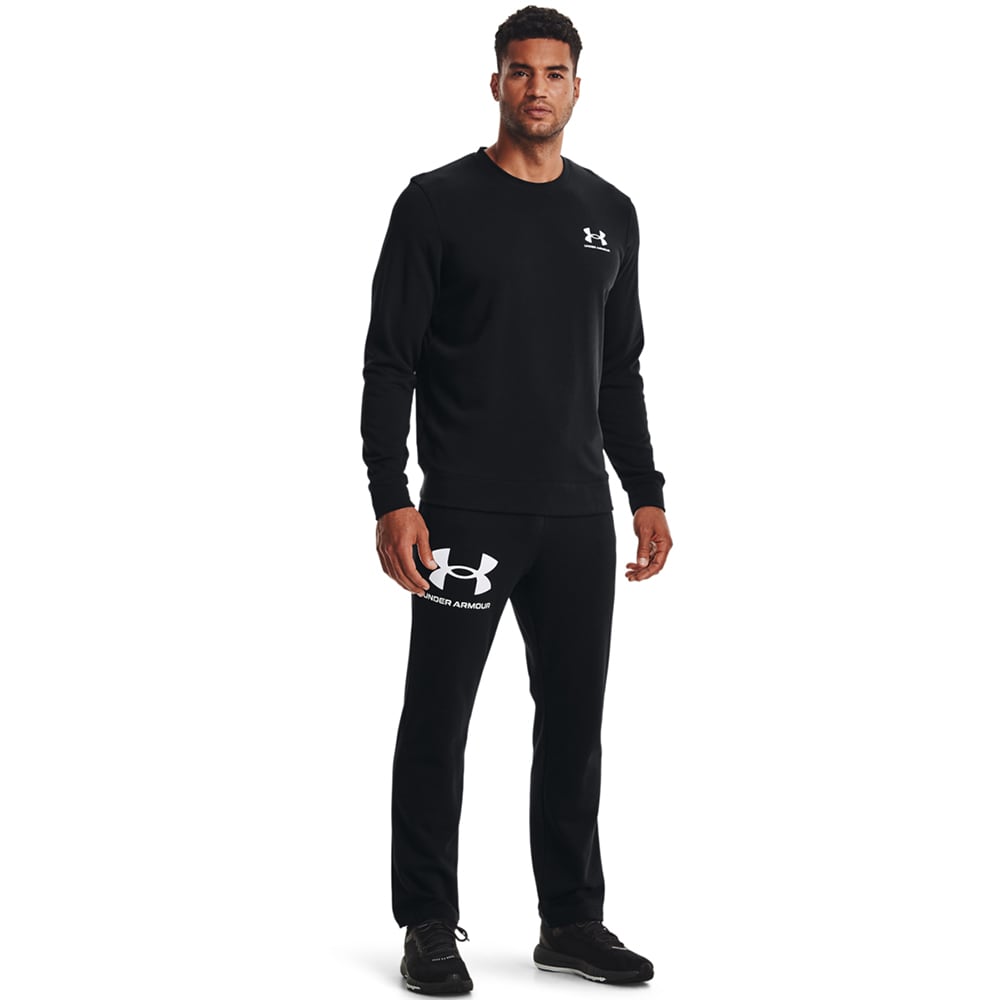Bluza barbati UNDER ARMOUR UA Rival Terry LC Crew, marimea S, negru