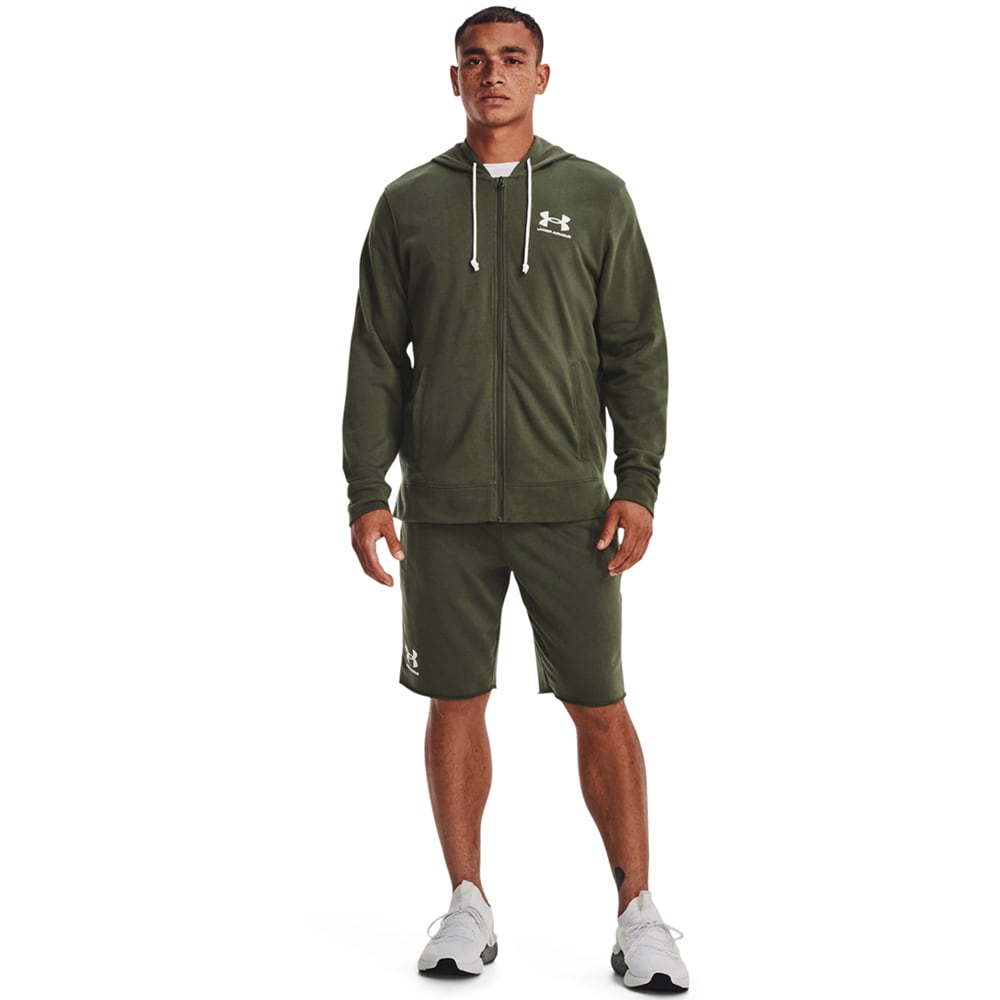 Hanorac barbati UNDER ARMOUR UA Rival Terry LC Fz, marimea M, verde