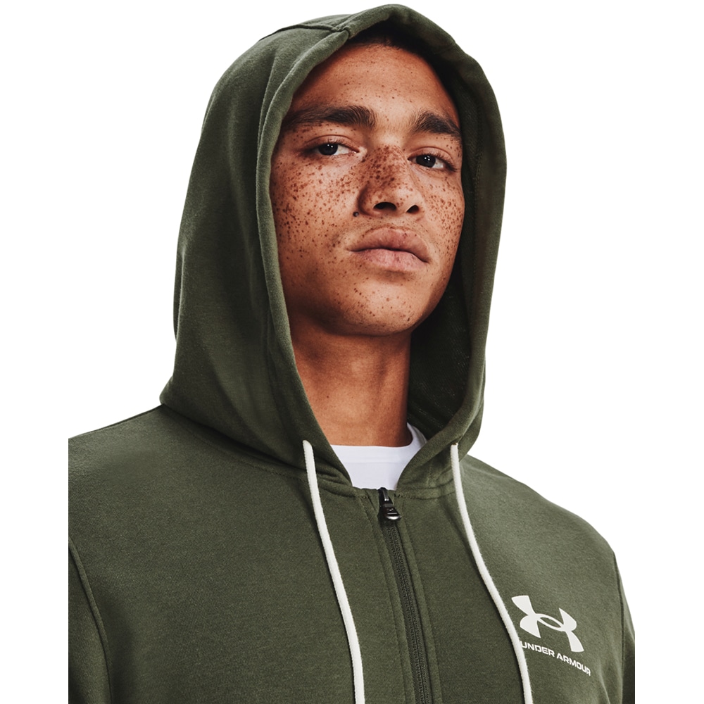 Hanorac barbati UNDER ARMOUR UA Rival Terry LC Fz, marimea M, verde
