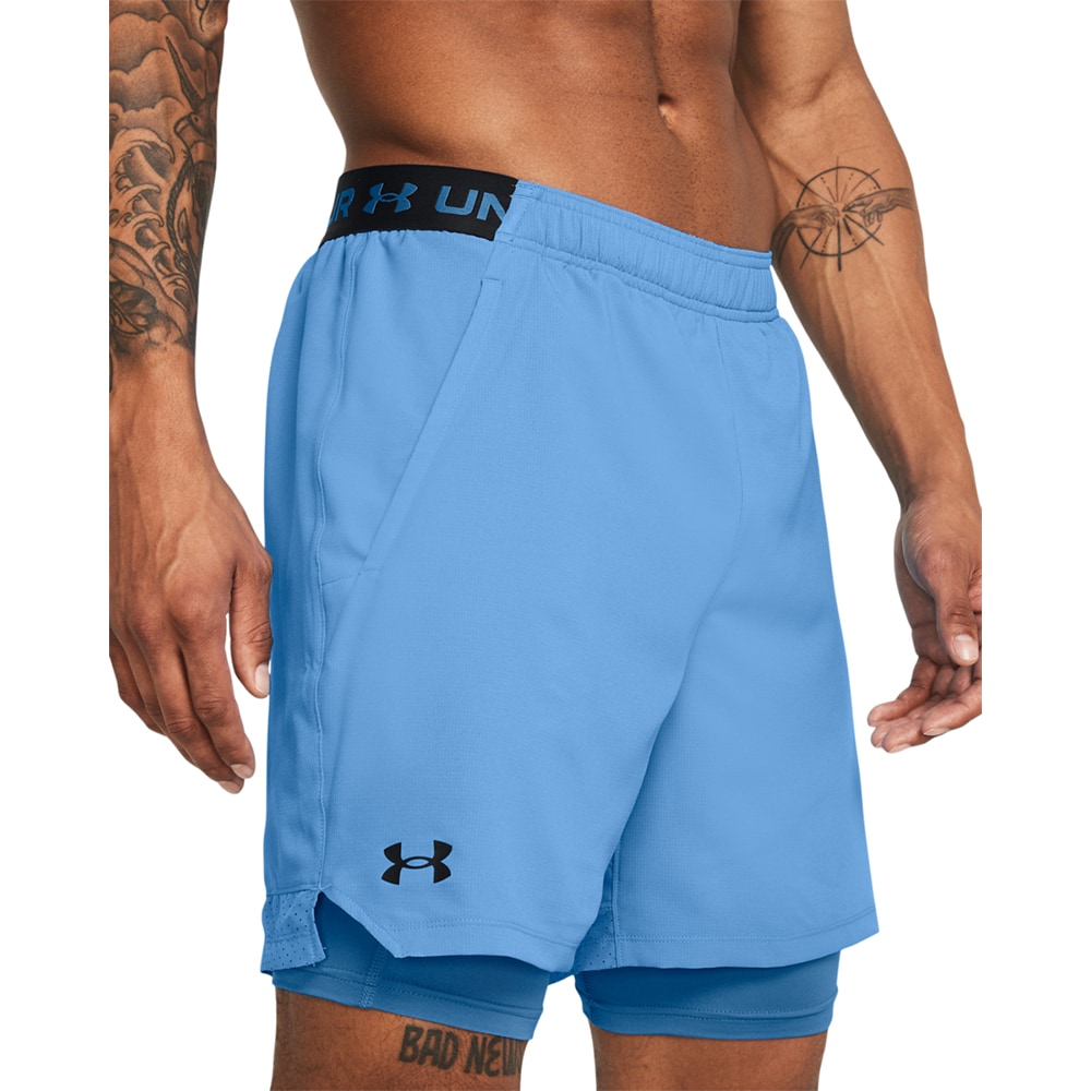 Pantaloni scurti barbati UNDER ARMOUR UA Vanish Woven 2In1 Sts, marimea S, albastru